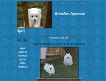 Tablet Screenshot of konalaejapanesespitz.com